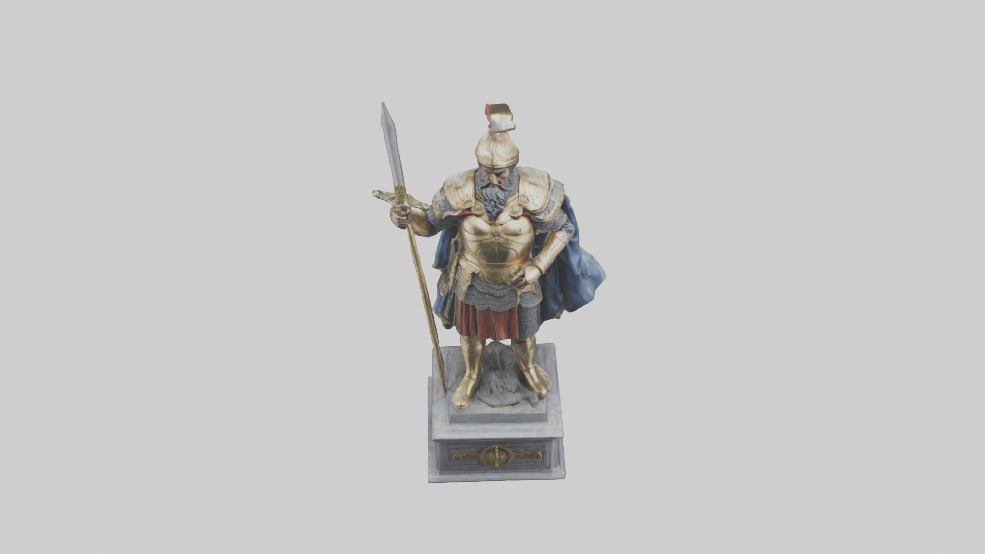 Conqueror General Statue model 3D model_16