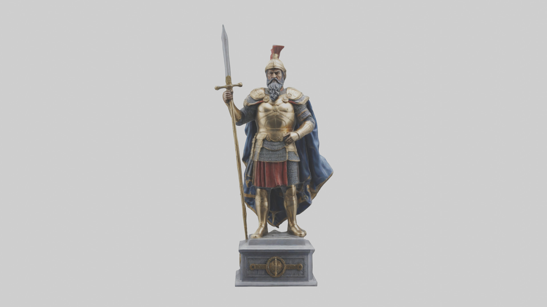 Conqueror General Statue model 3D model_9