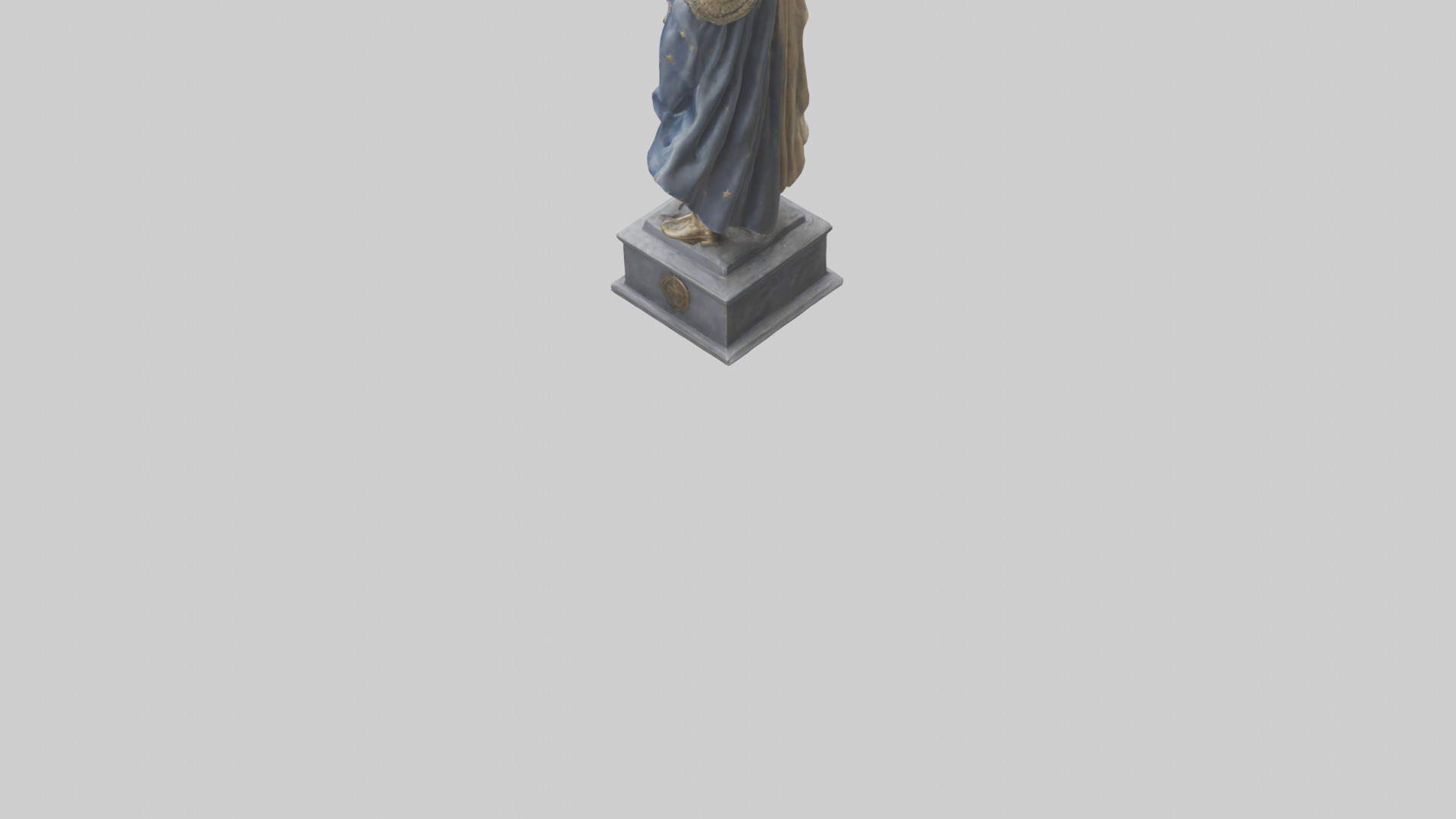 Conqueror General Statue model 3D model_3