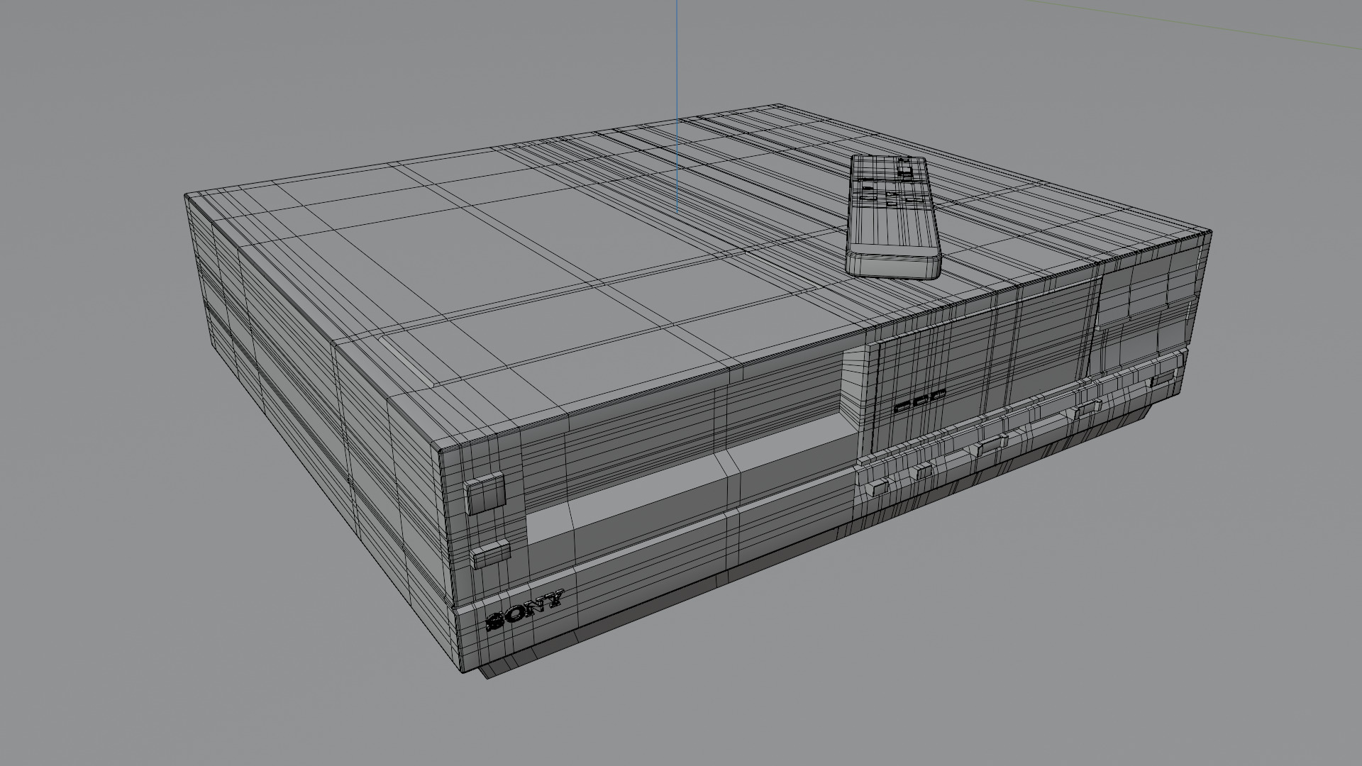 SONY SL-200ME MKIII BETAMAX VIDEO PLAYER AND RECORDER Low-poly 3D model_6