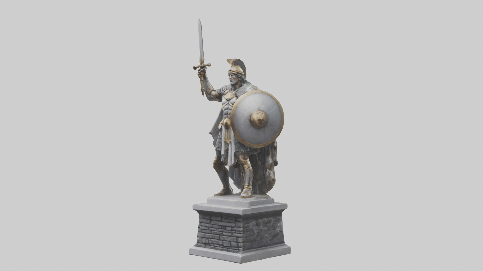 Conqueror Statue model 3D model_10