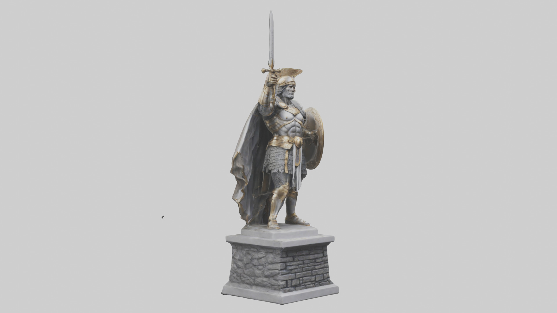 Conqueror Statue model 3D model_11