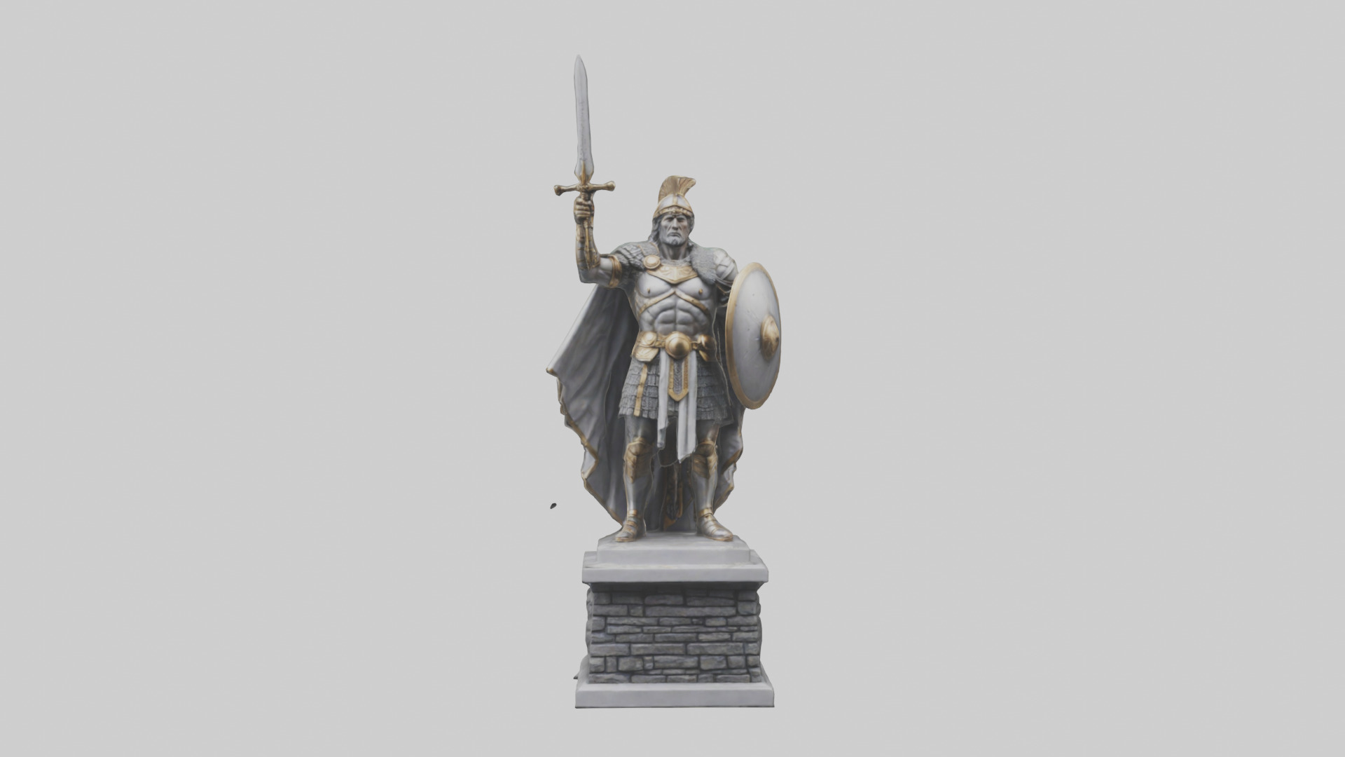 Conqueror Statue model 3D model_9