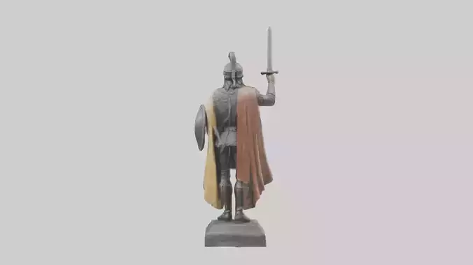 Conquistador statue model