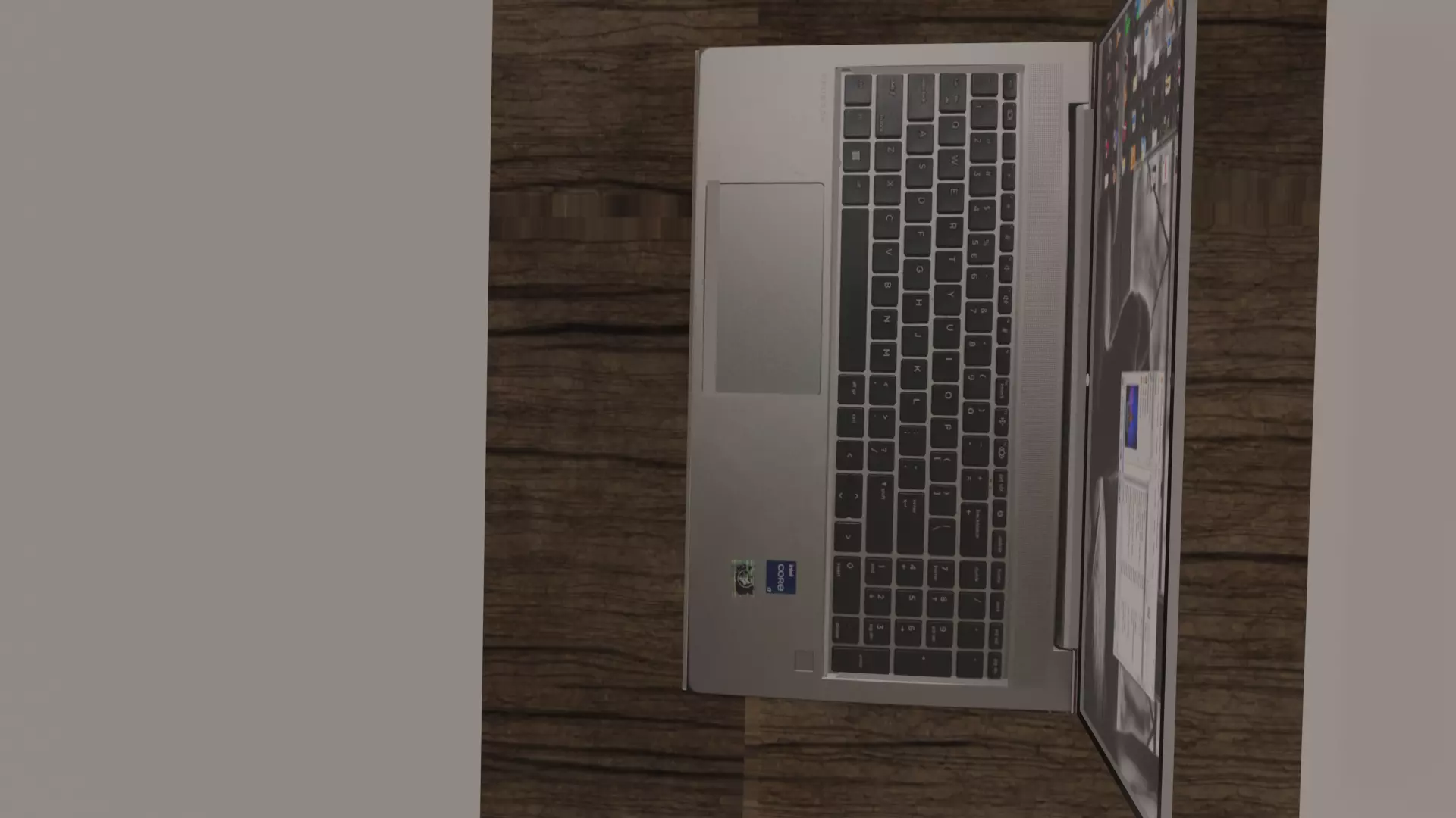 Low poly Hp laptop model 3D model_0