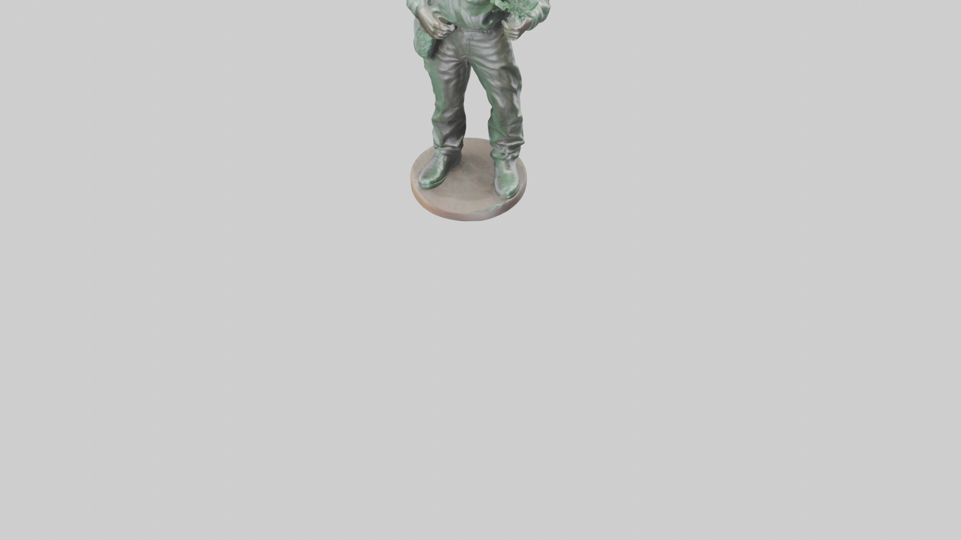 Conservationist Statue model 3D model_6