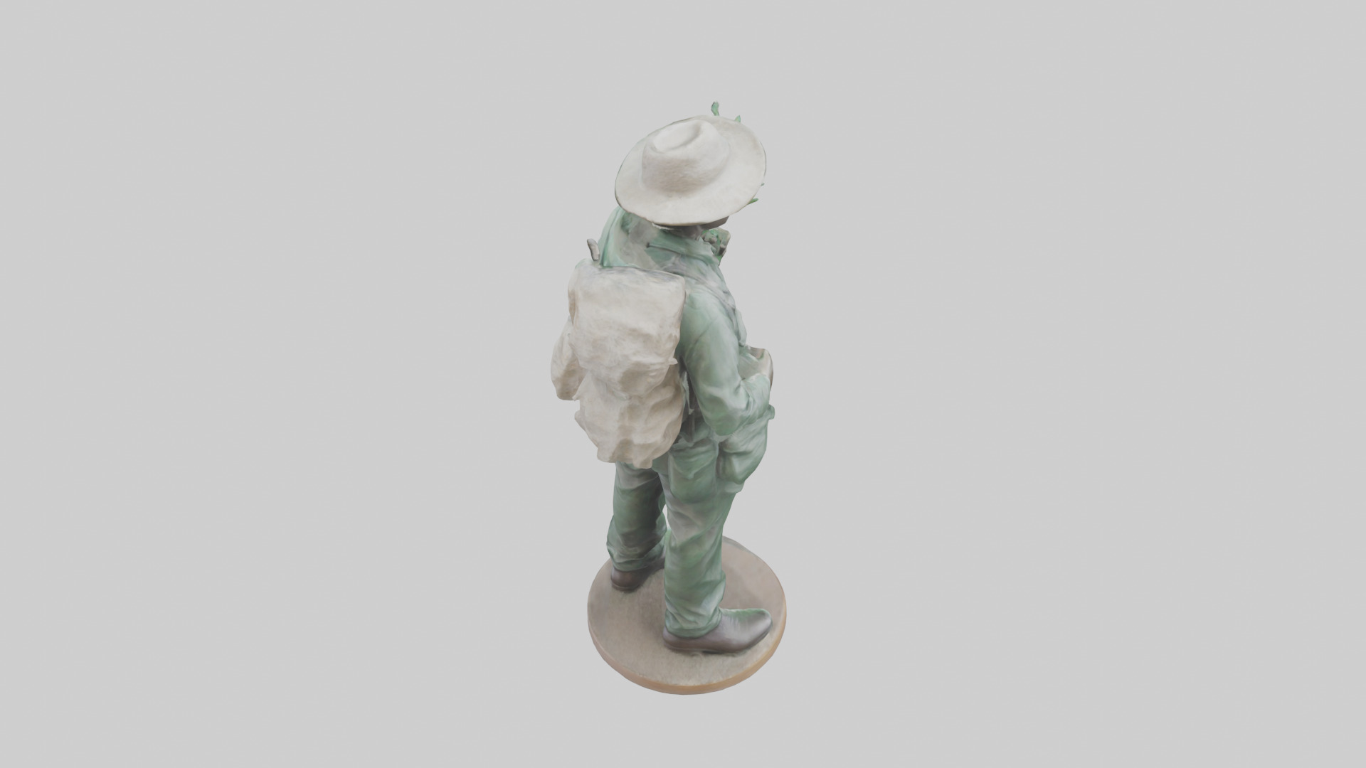 Conservationist Statue model 3D model_15
