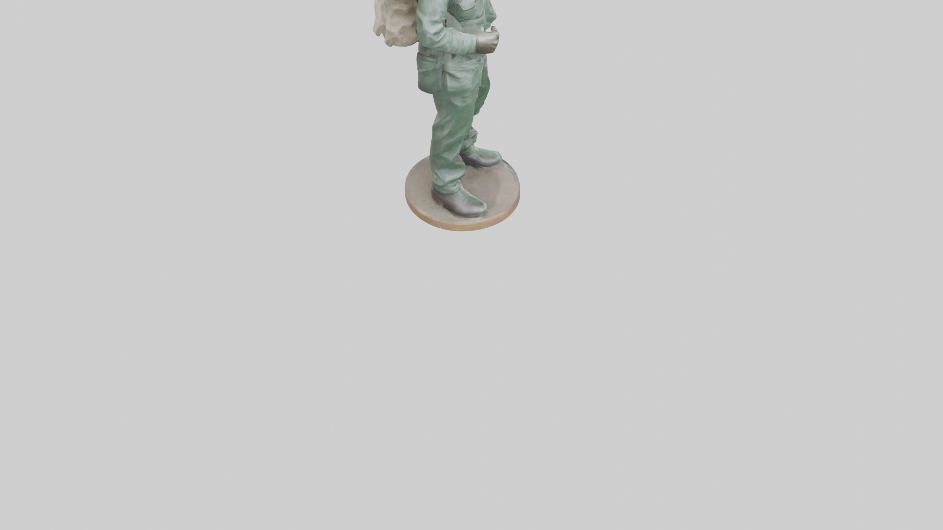 Conservationist Statue model 3D model_4
