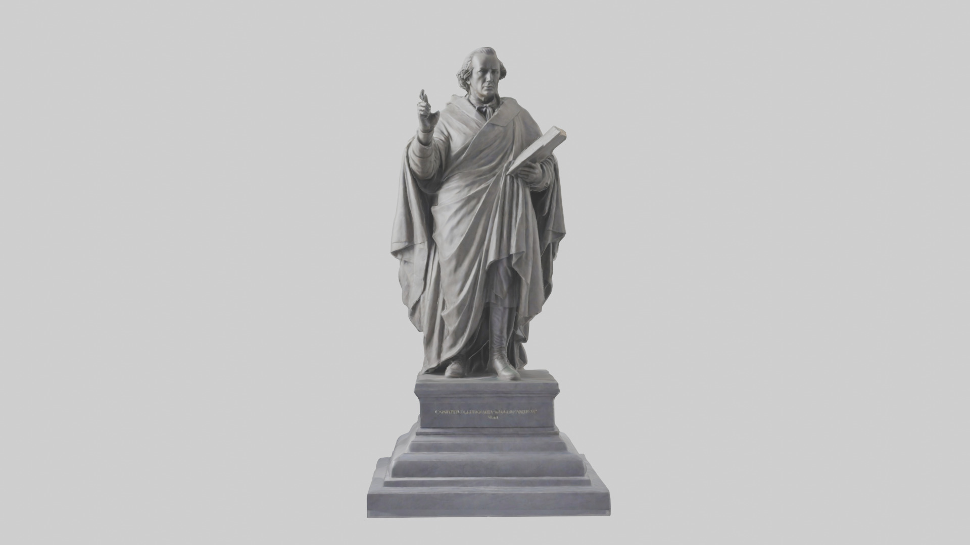 Constitutional Monument statue model 3D model_9