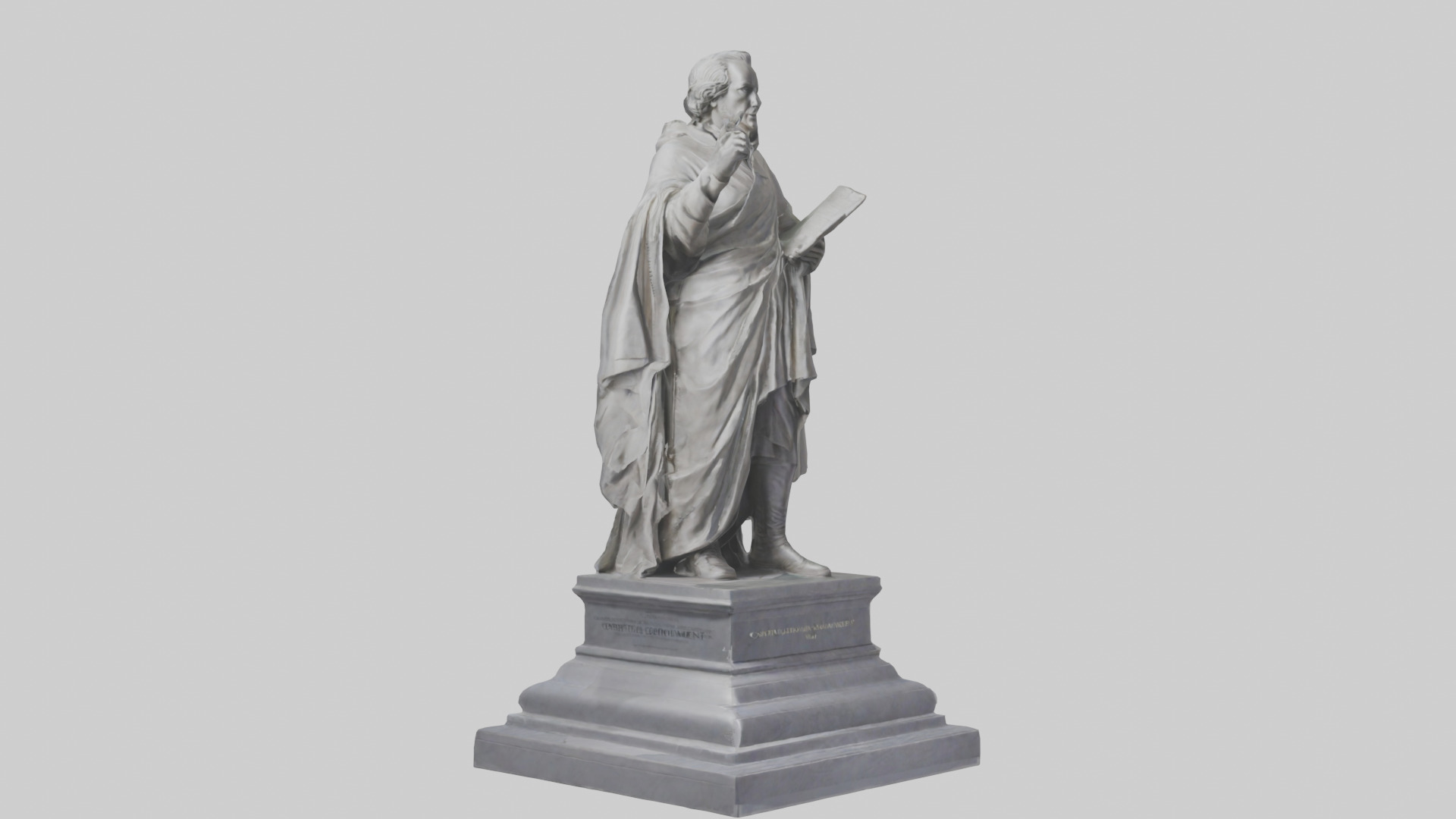 Constitutional Monument statue model 3D model_7