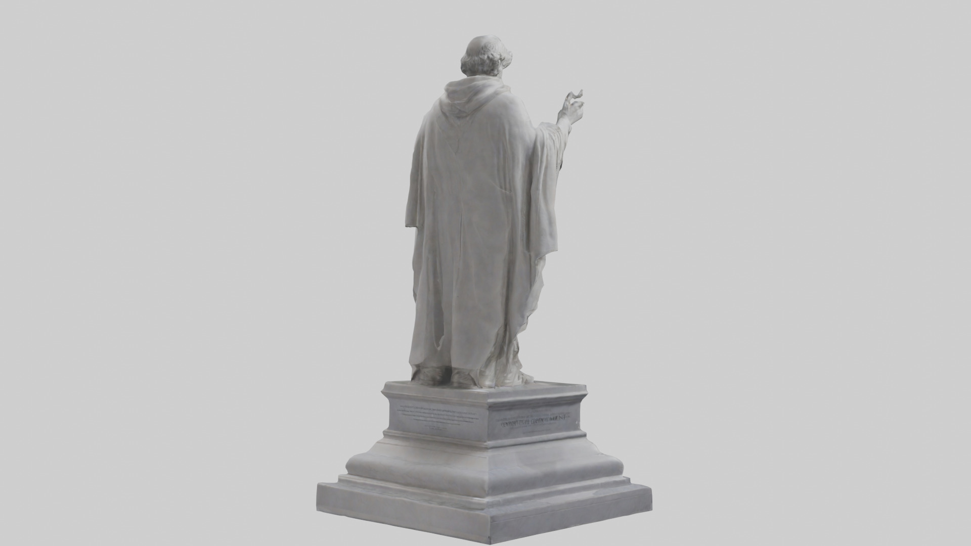 Constitutional Monument statue model 3D model_2