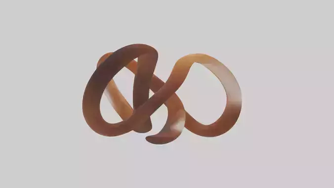 Contemporary wood sculpture model