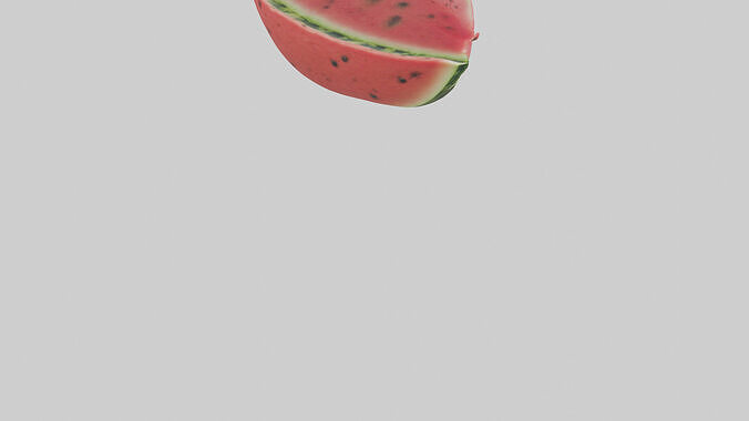 Cool Watermelon Slice model 3D model 5