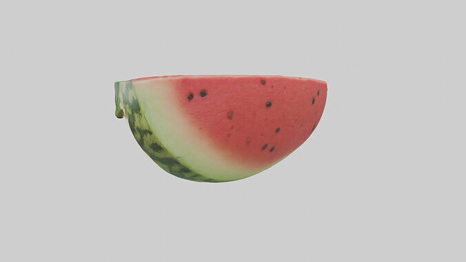 Cool Watermelon Slice model 3D model 2