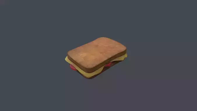 Sandwich Low-poly 3D model