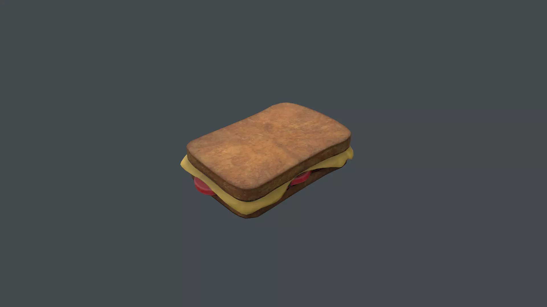 Sandwich Low-poly 3D model_0