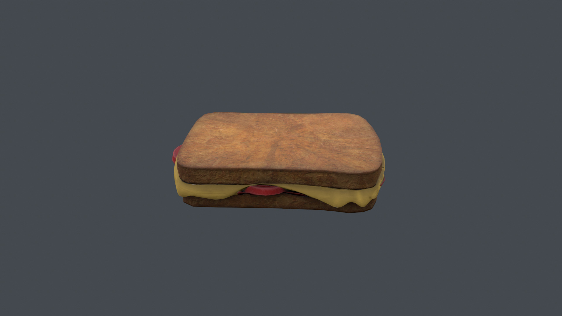 Sandwich Low-poly 3D model_4