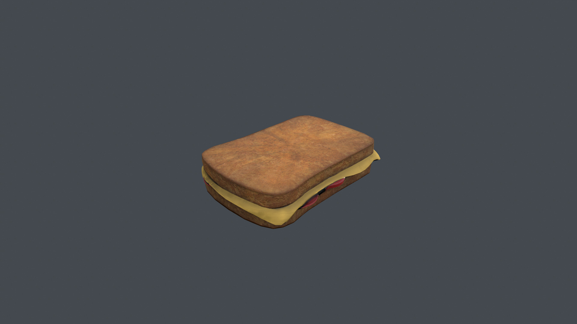 Sandwich Low-poly 3D model_2