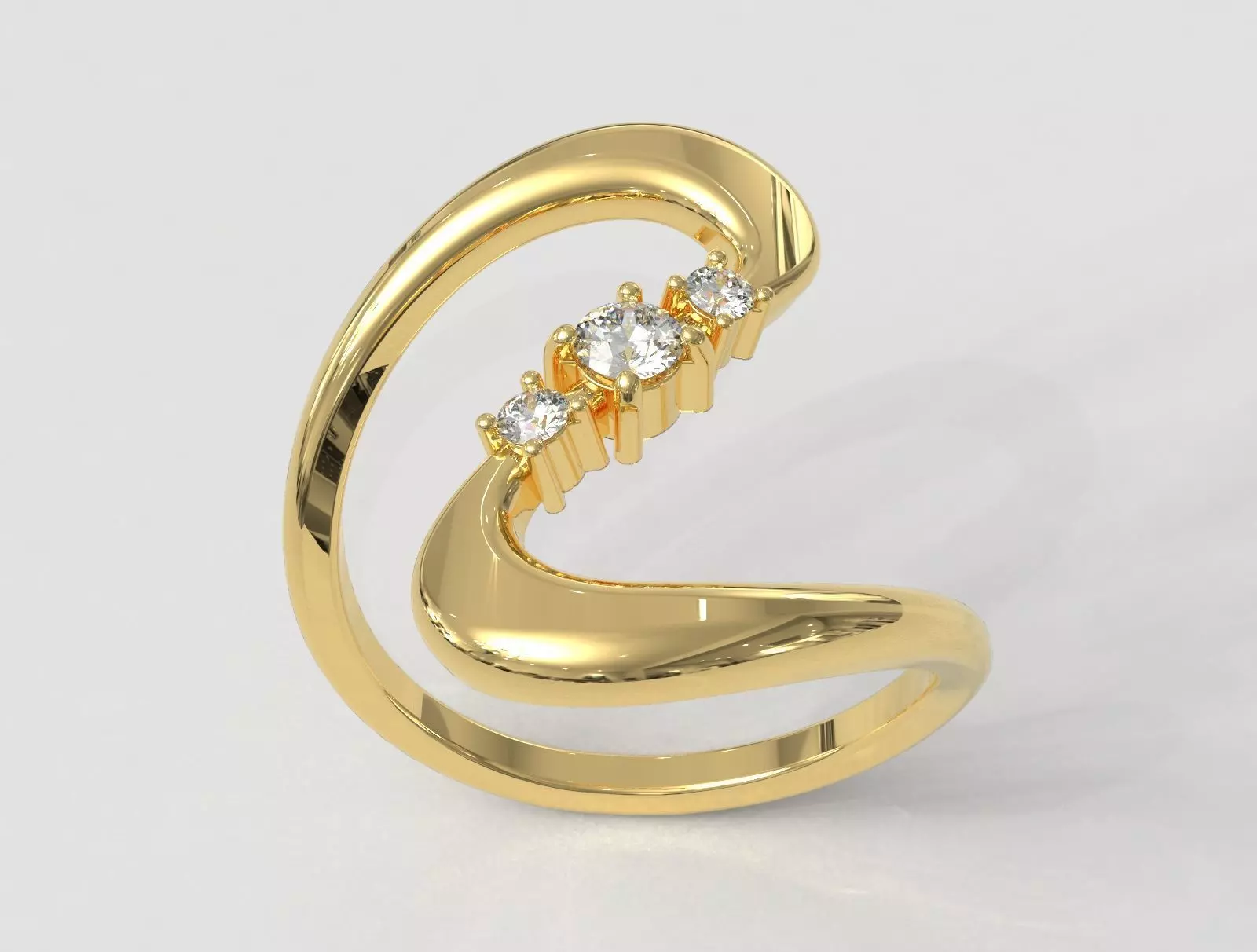 Gemstone Ring 3D print model