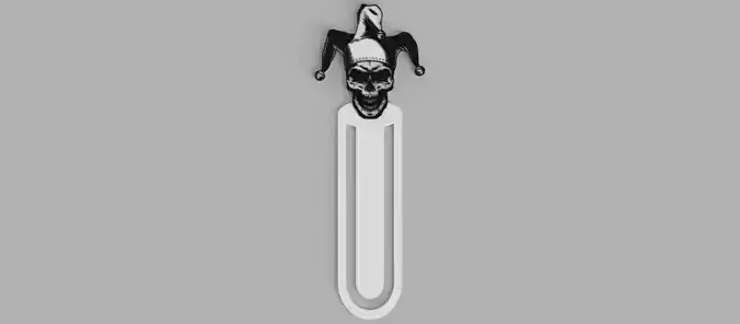 Skull Cap Harlequin Logo Bookmark