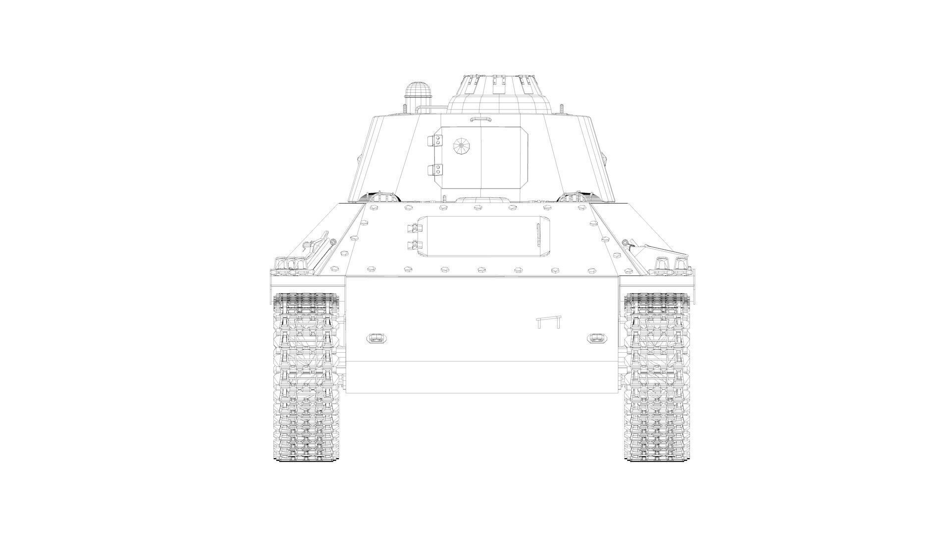 T-50 Soviet light Tank 3D model_23