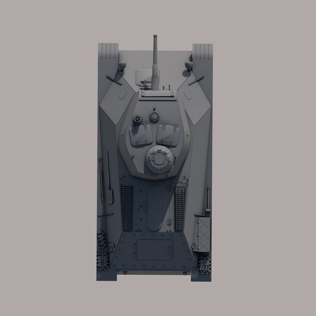 T-50 Soviet light Tank 3D model_10