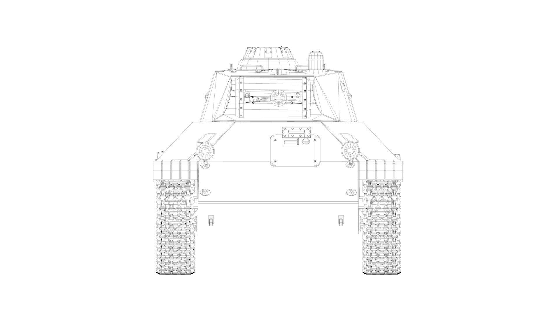 T-50 Soviet light Tank 3D model_22