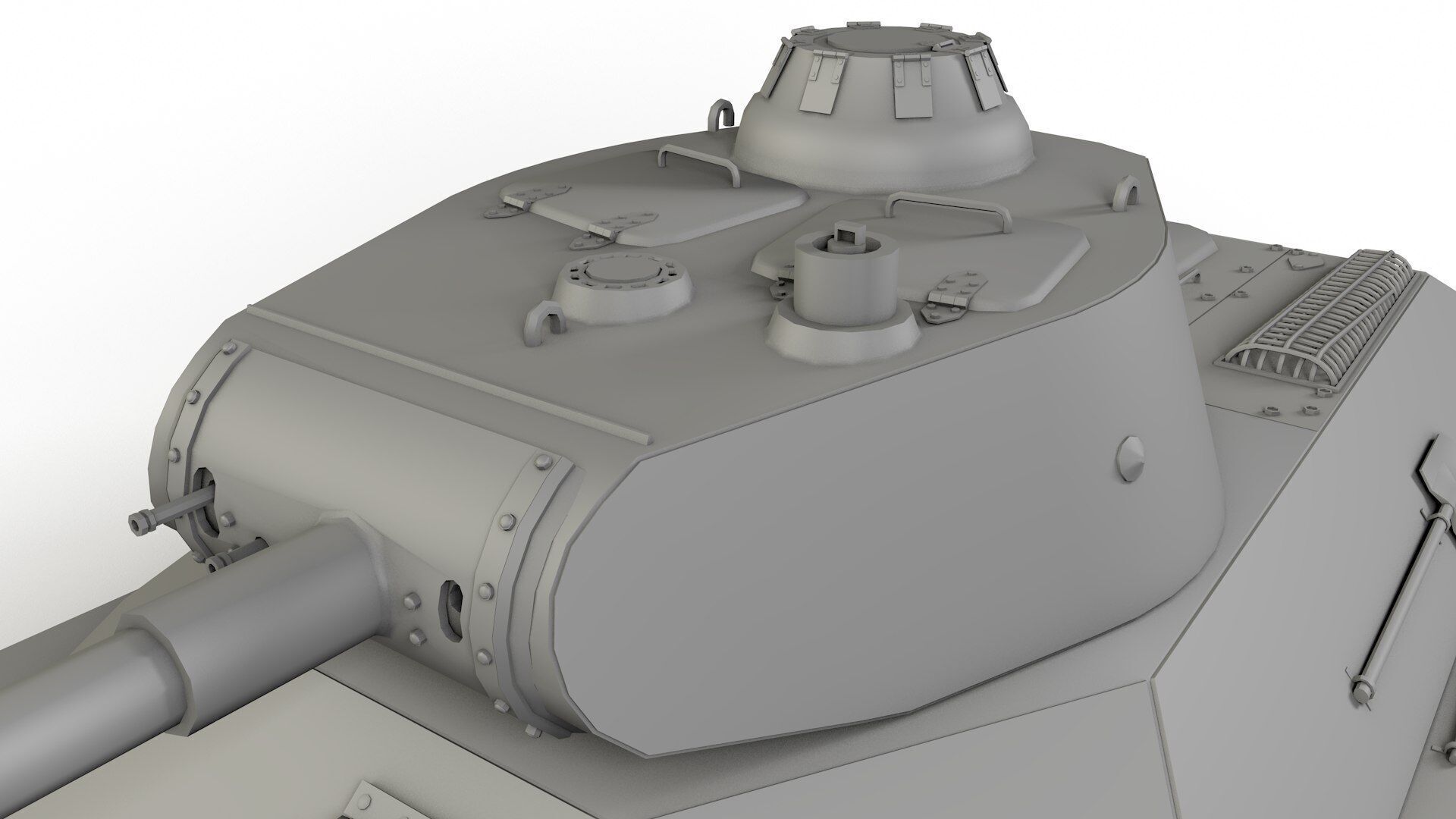 T-50 Soviet light Tank 3D model_2