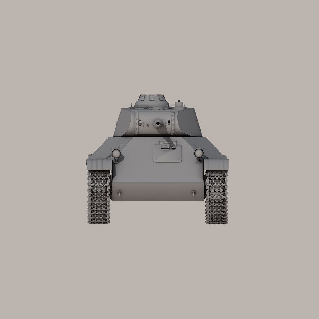 T-50 Soviet light Tank 3D model_12