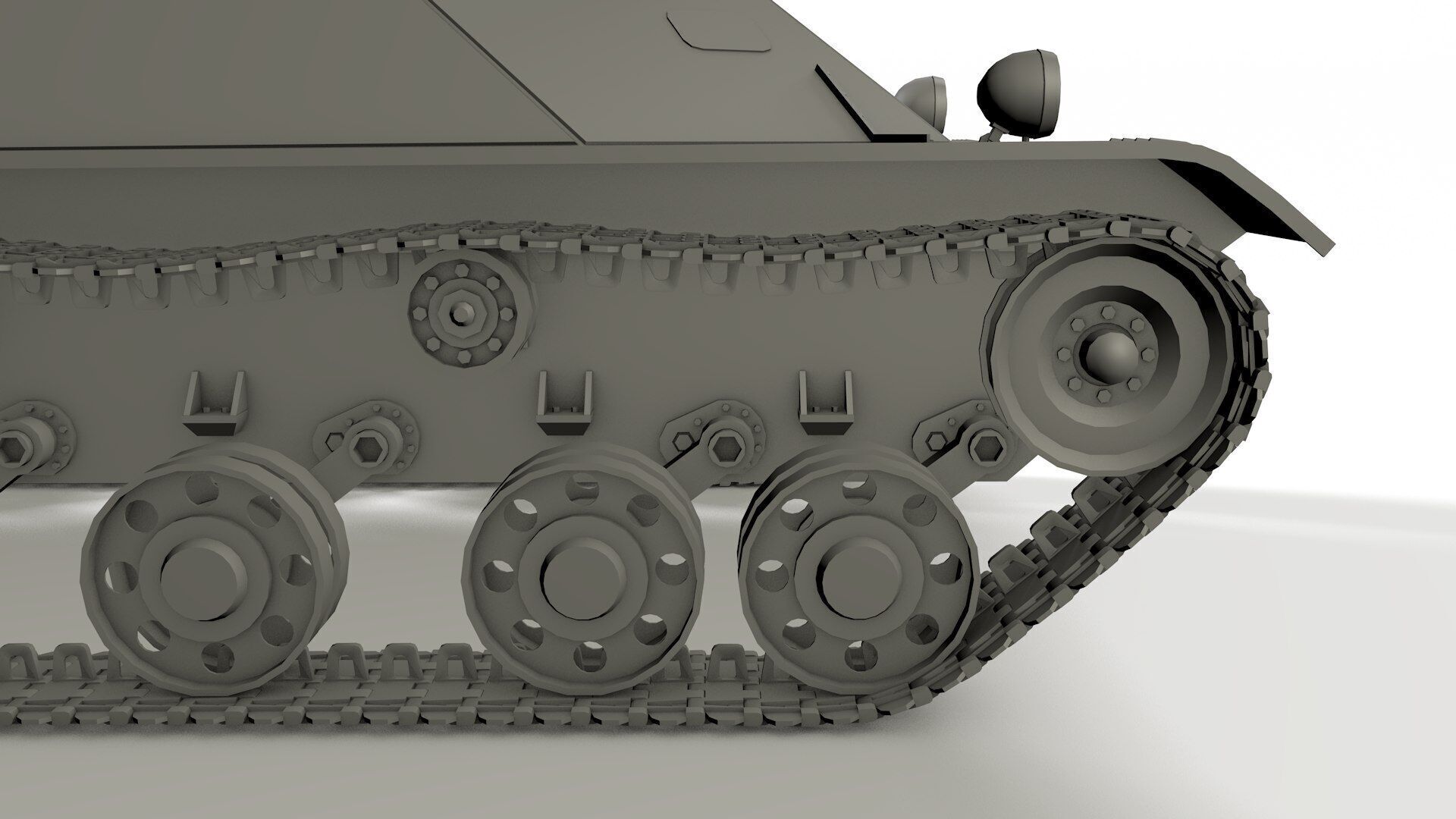 T-50 Soviet light Tank 3D model_8