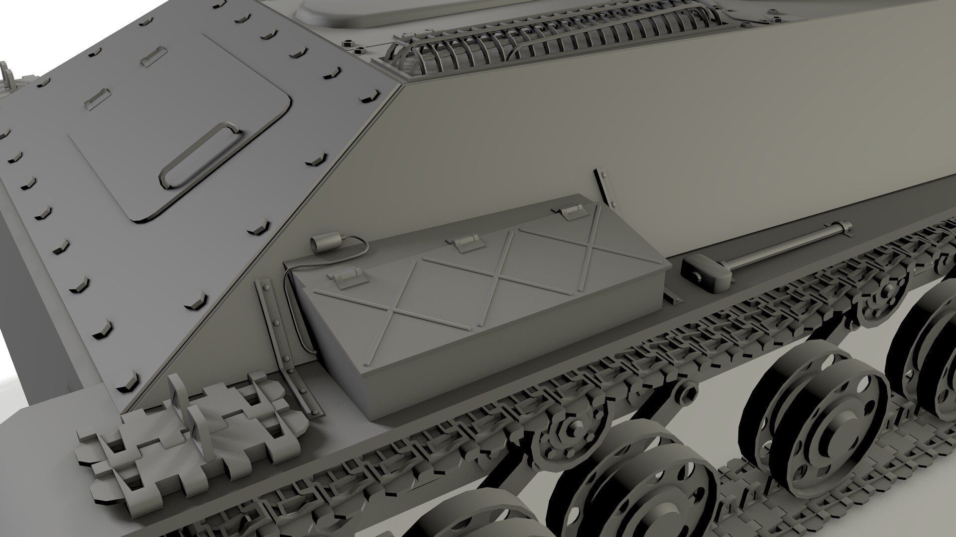 T-50 Soviet light Tank 3D model_5