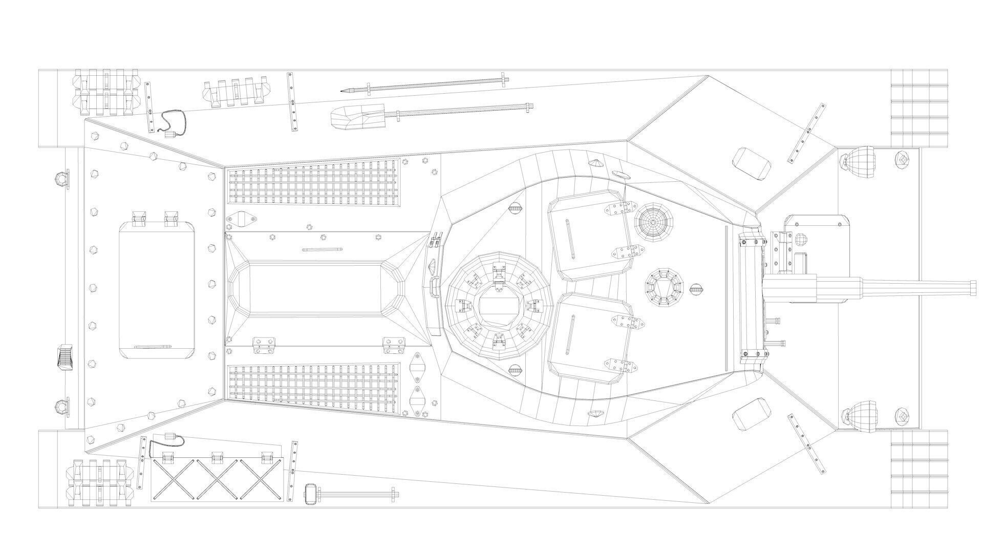 T-50 Soviet light Tank 3D model_20