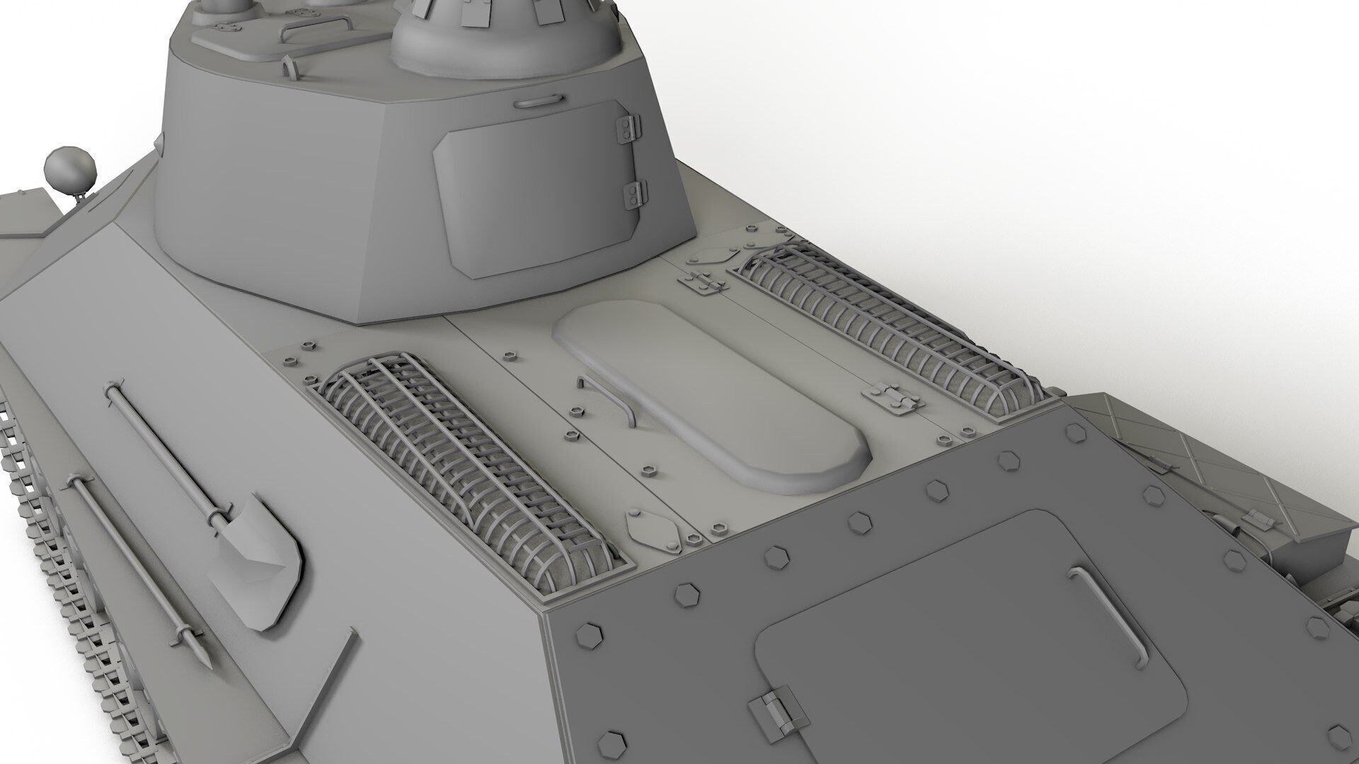 T-50 Soviet light Tank 3D model_3