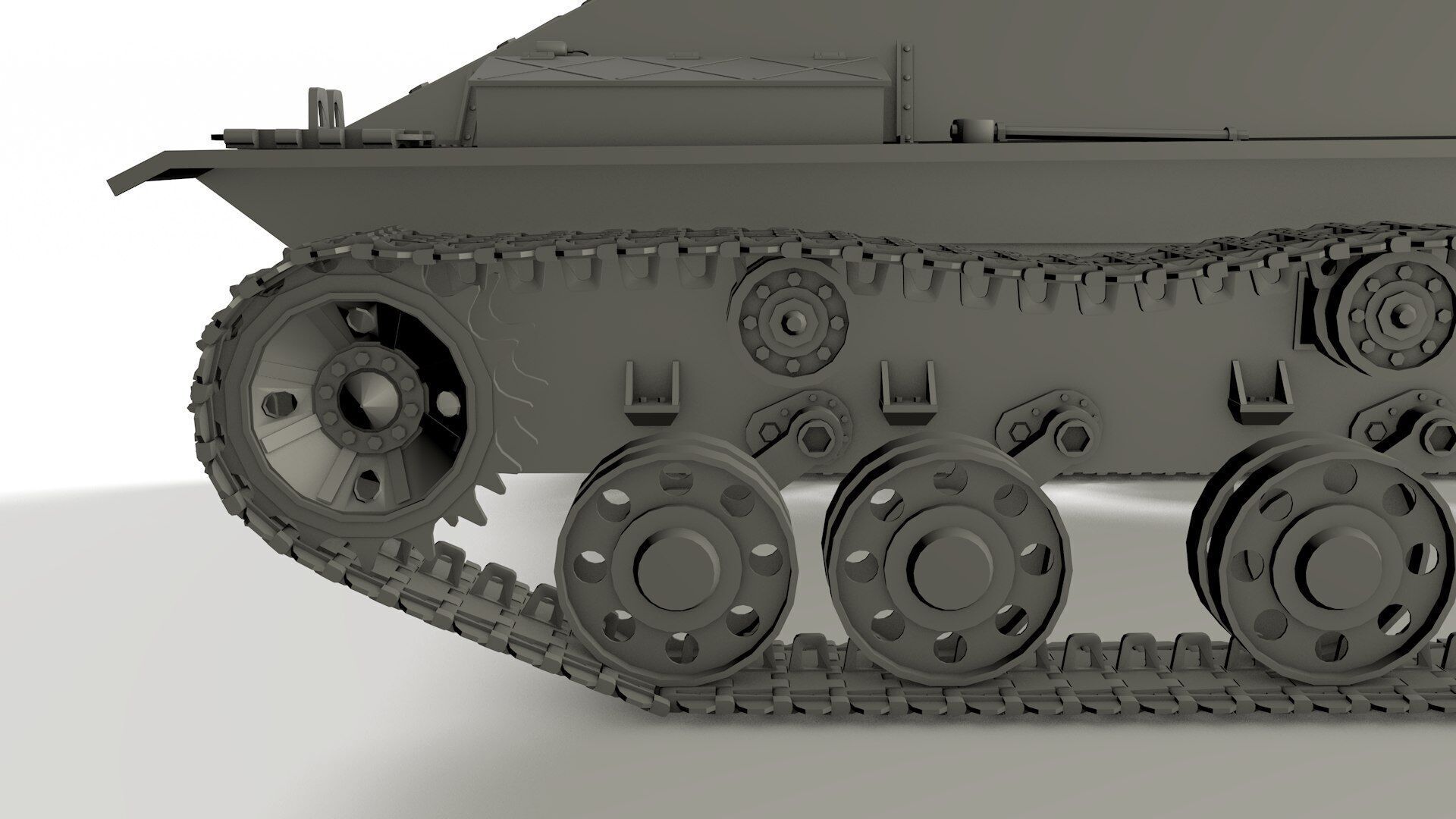T-50 Soviet light Tank 3D model_7