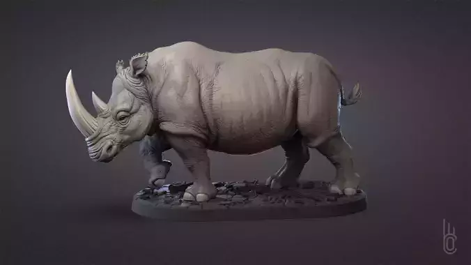 Powerful Rhinoceros 3D print model