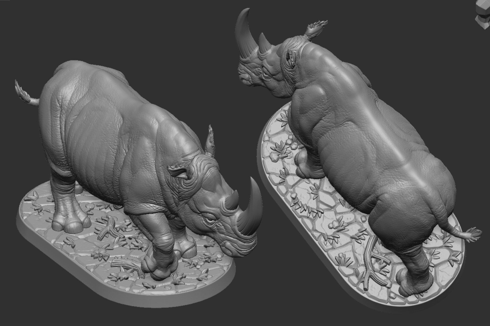 Powerful Rhinoceros 3D print model_13