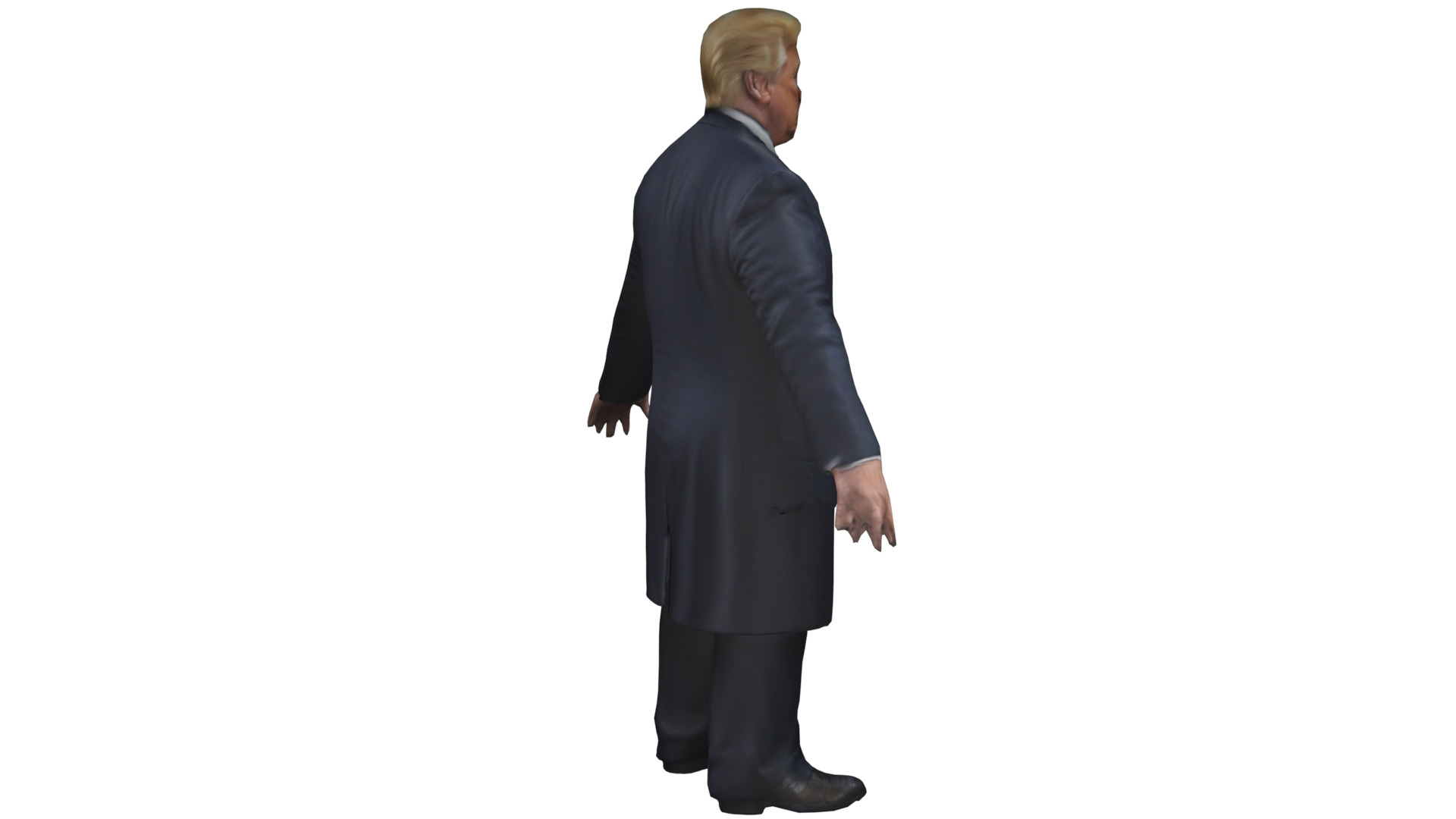 Donald Trump Low-poly 3D model_1