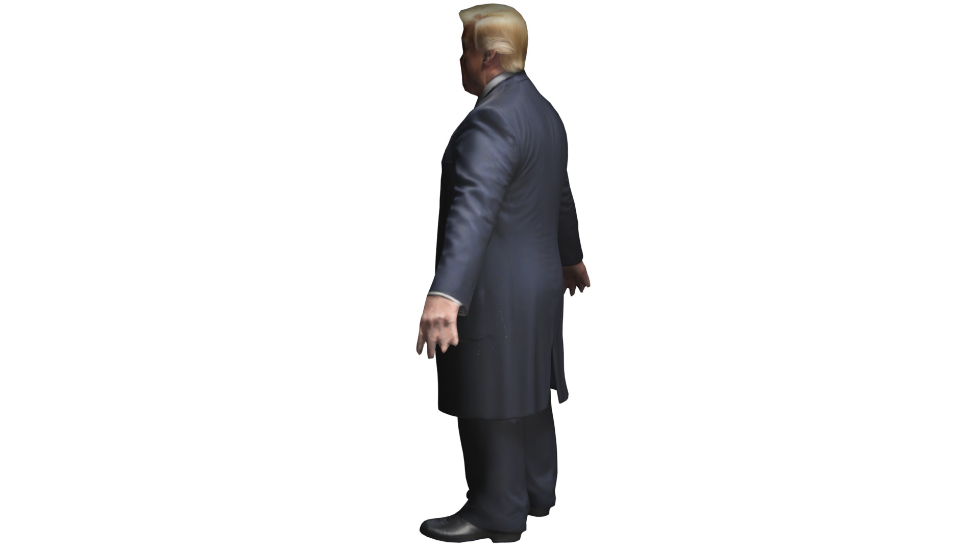 Donald Trump Low-poly 3D model_3