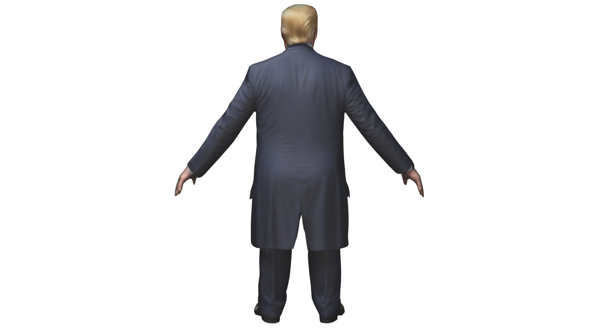 Donald Trump Low-poly 3D model_2