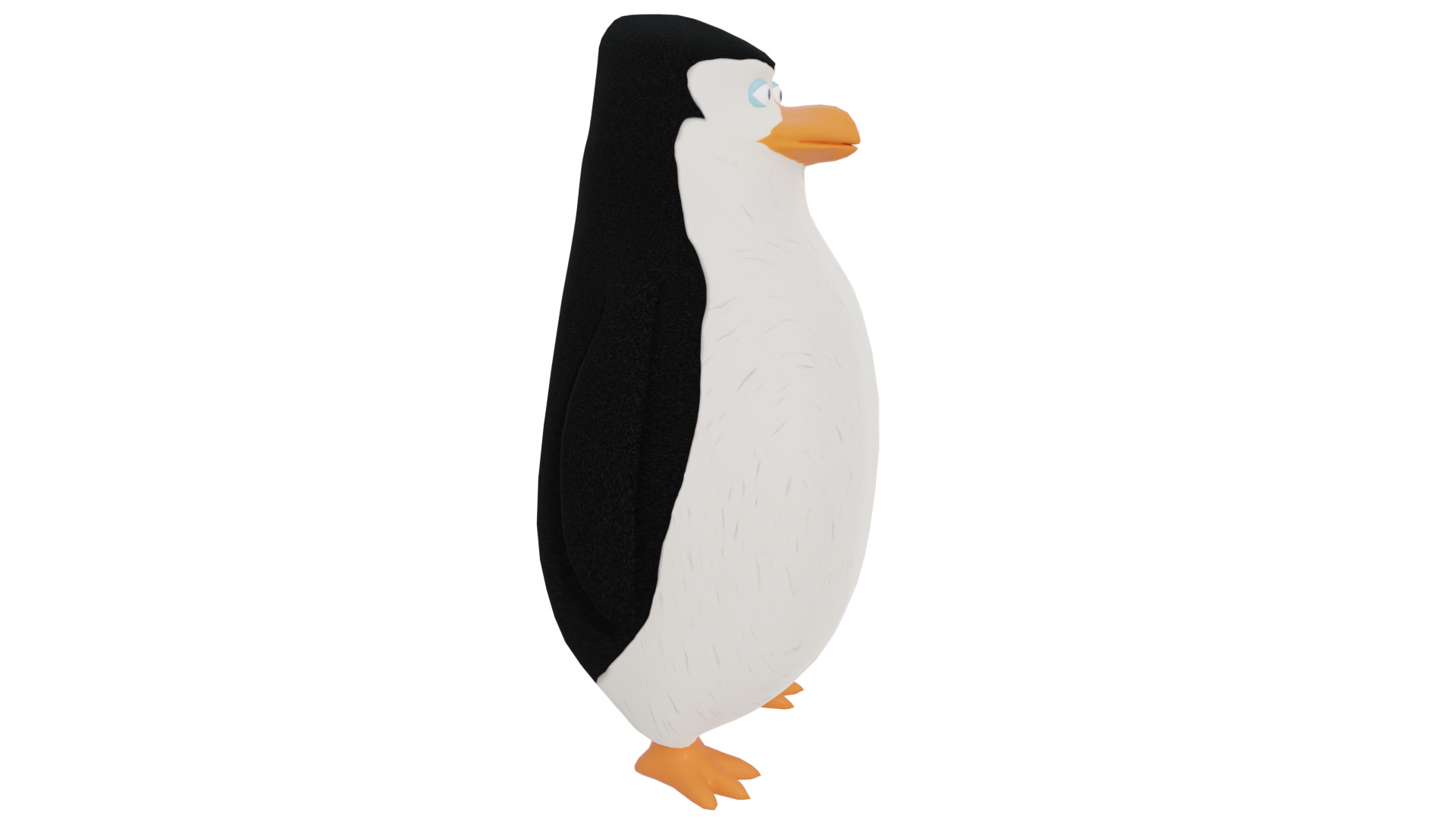 Skipper from Penguins of Madagascar Low-poly 3D model_9