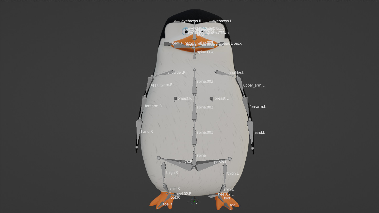 Skipper from Penguins of Madagascar Low-poly 3D model_27
