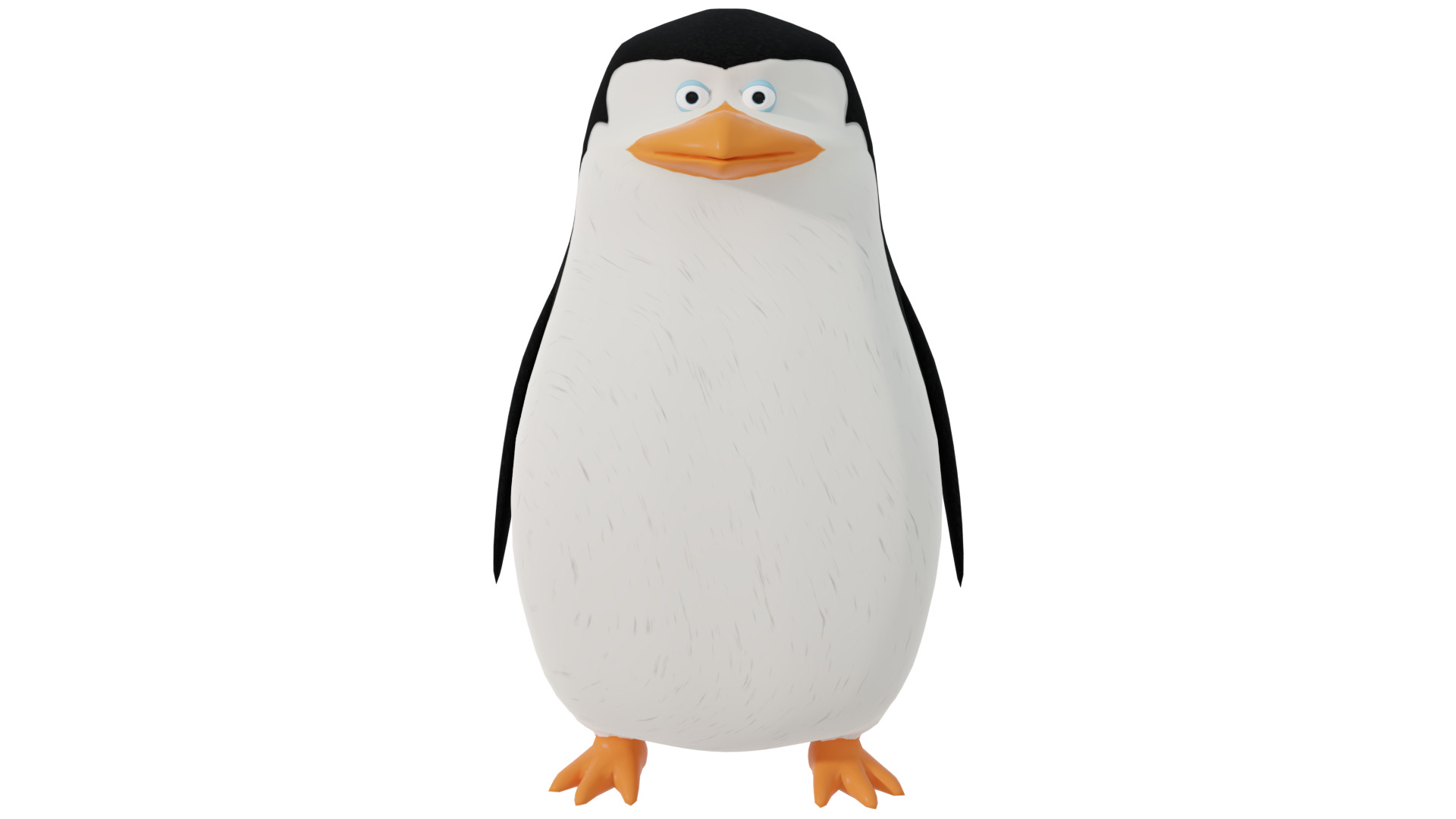 Skipper from Penguins of Madagascar Low-poly 3D model_5