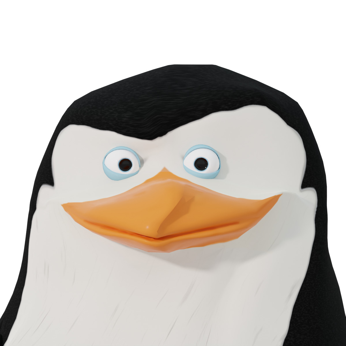 Skipper from Penguins of Madagascar Low-poly 3D model_3
