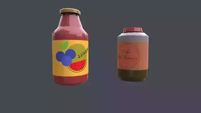 Juice bottles