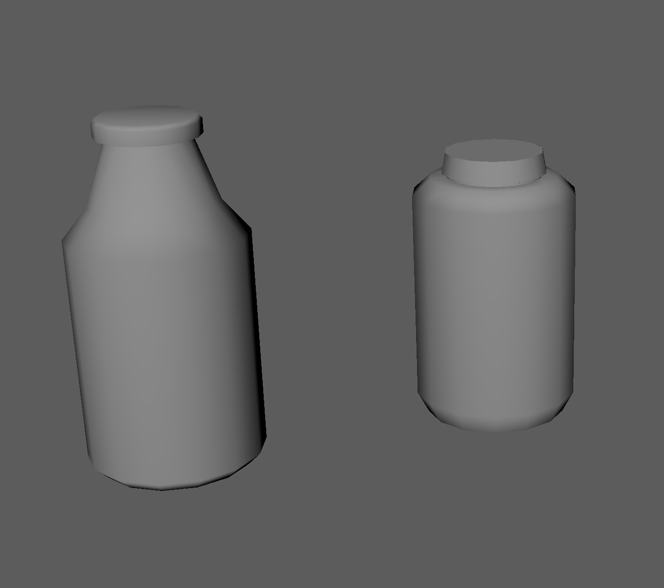 Juice bottles Low-poly 3D model_4