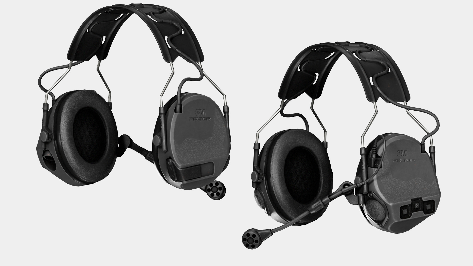 3M PELTOR COMTAC VII Low-poly 3D model_4