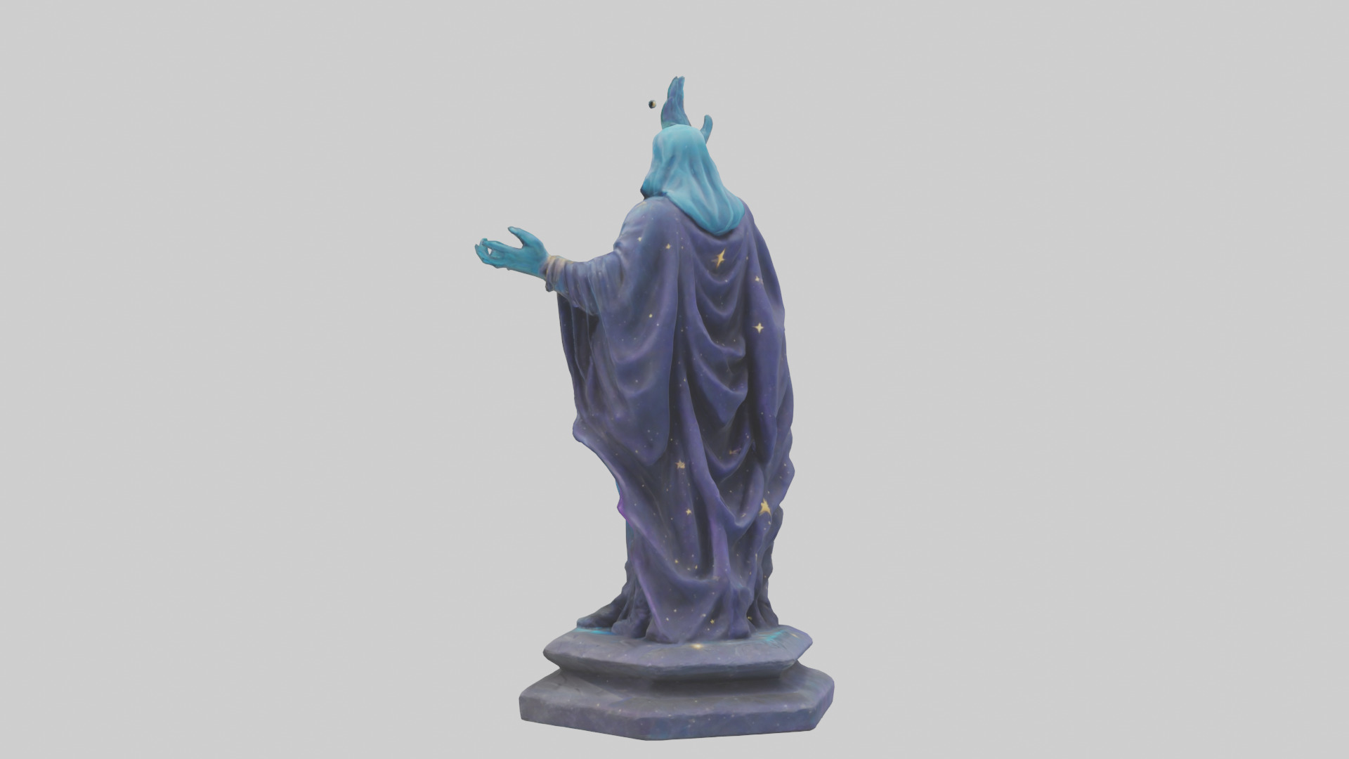 Cosmic Sorcerer statue model 3D model_1