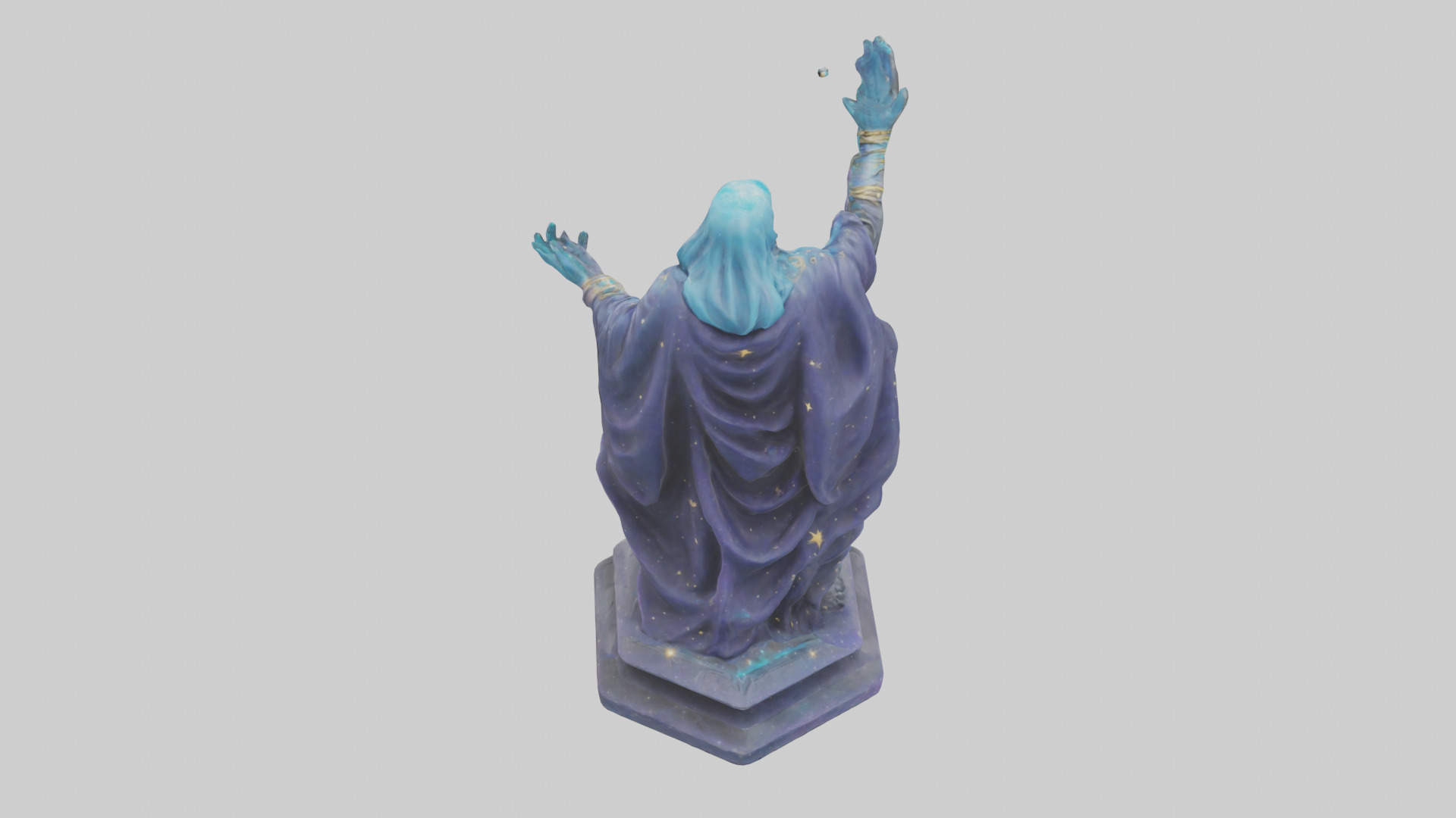 Cosmic Sorcerer statue model 3D model_15