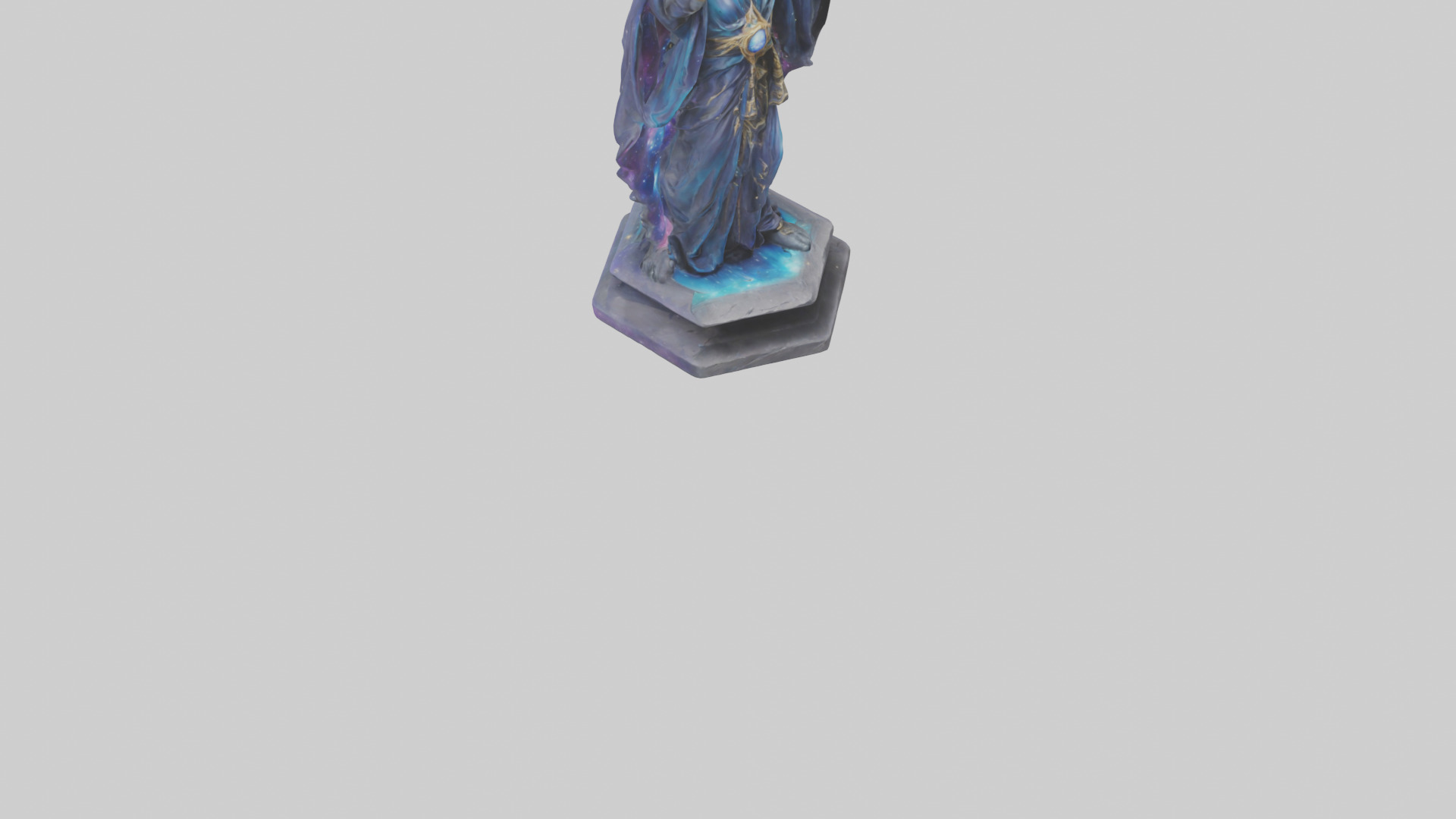 Cosmic Sorcerer statue model 3D model_6