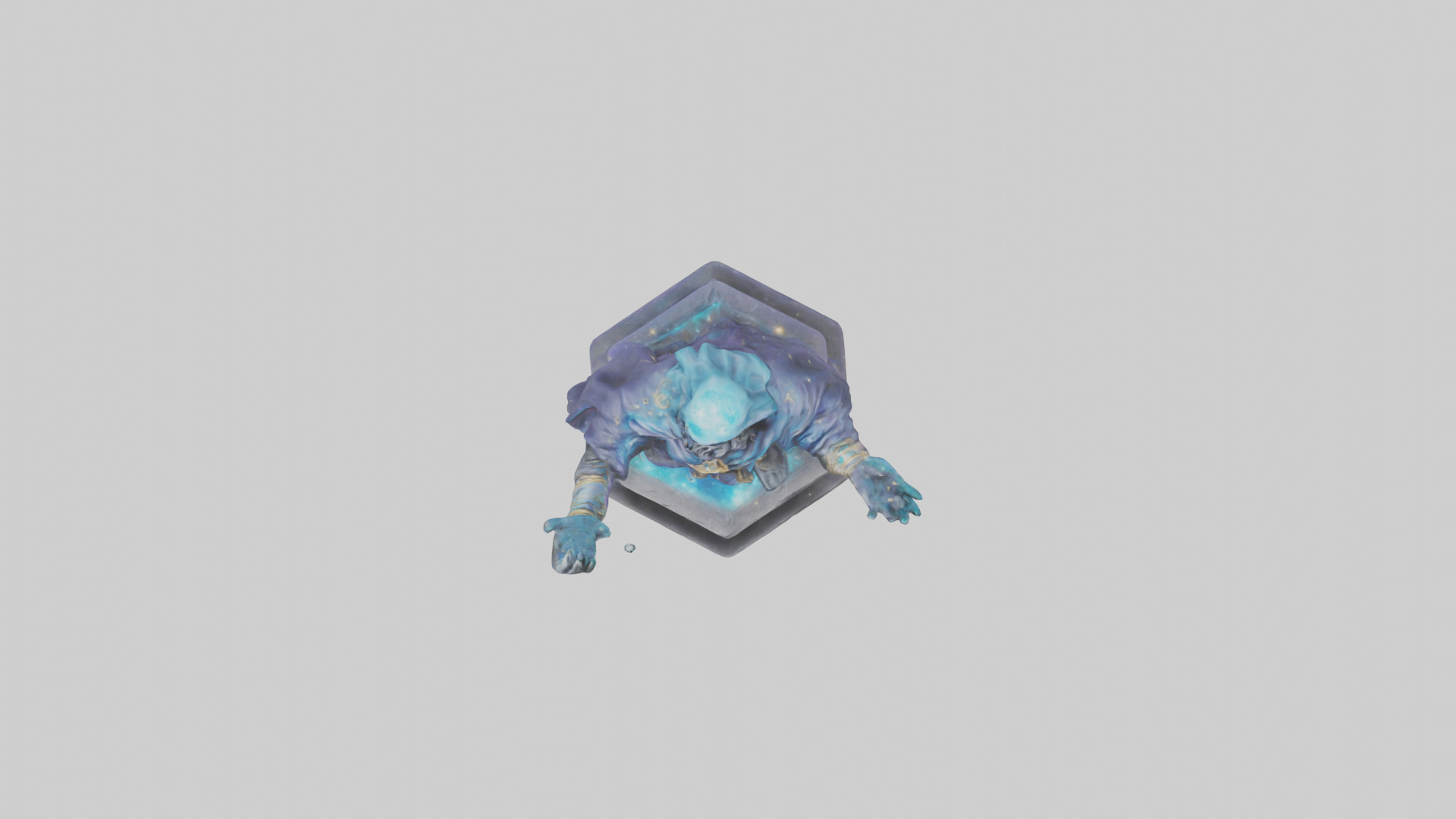 Cosmic Sorcerer statue model 3D model_14